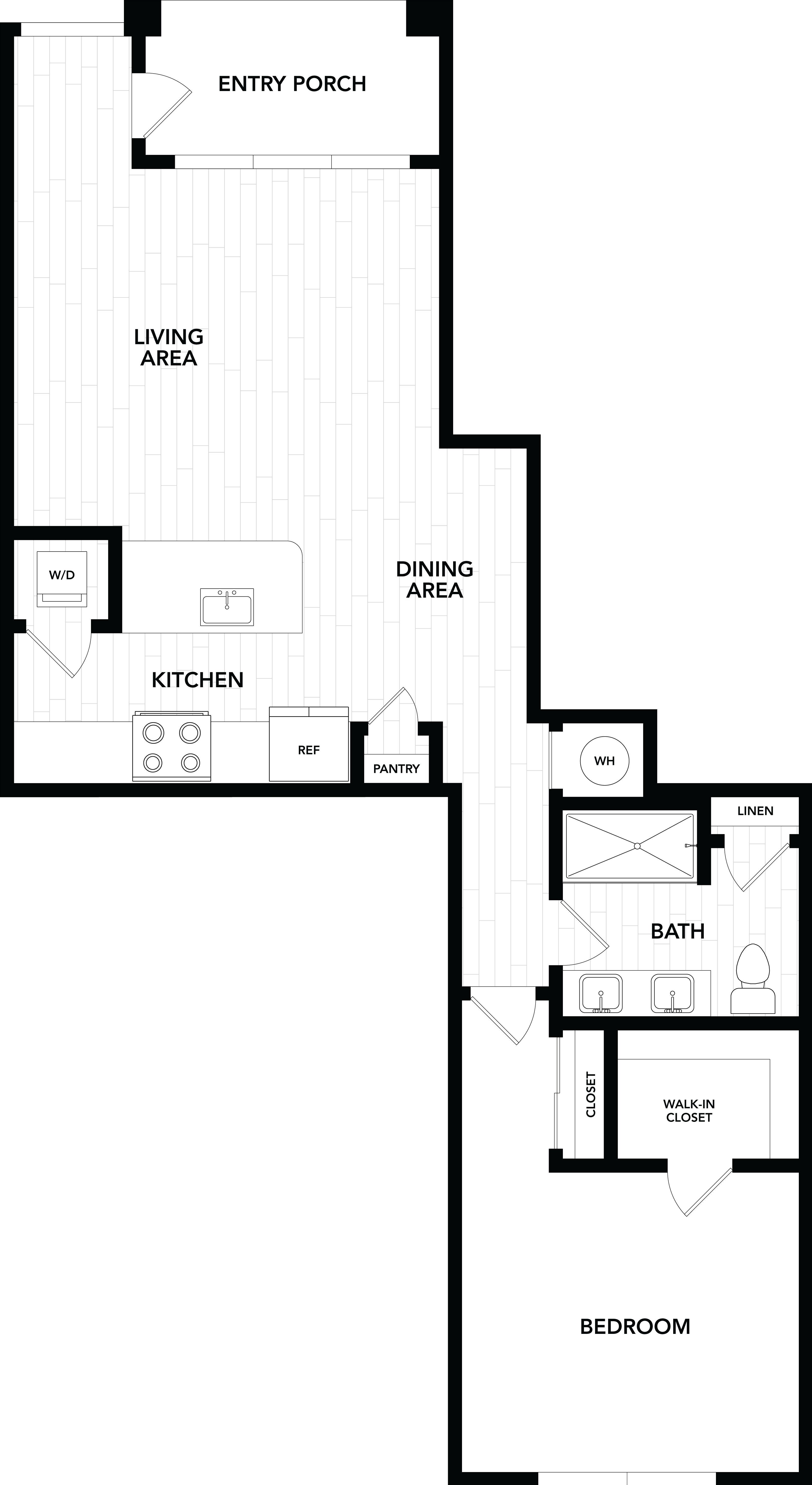 1 Bed/1 Bath-A2 floor plan