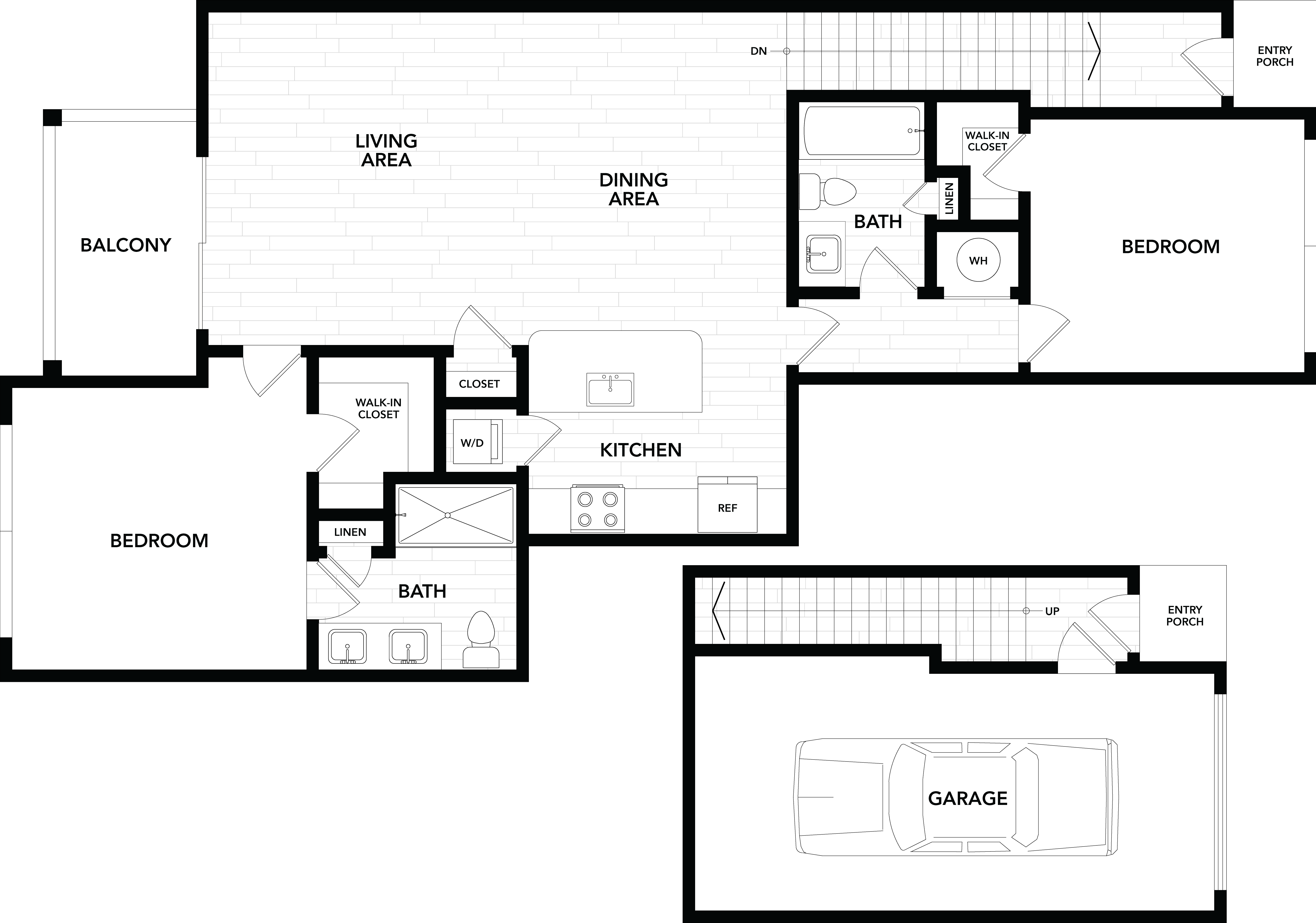 2 Bed/2 Bath-C2G floor plan
