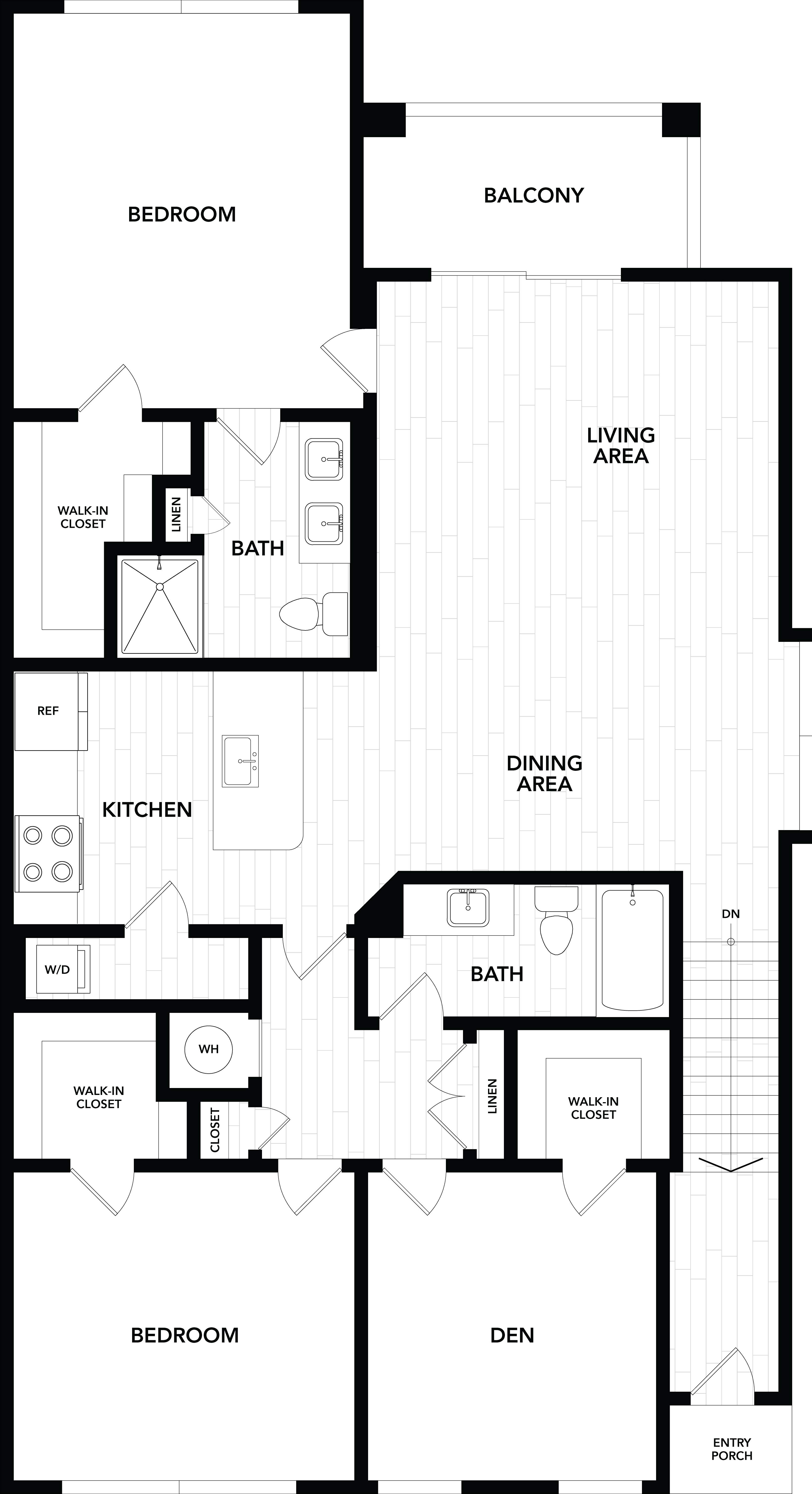 3 Bed/2 Bath-D3 floor plan