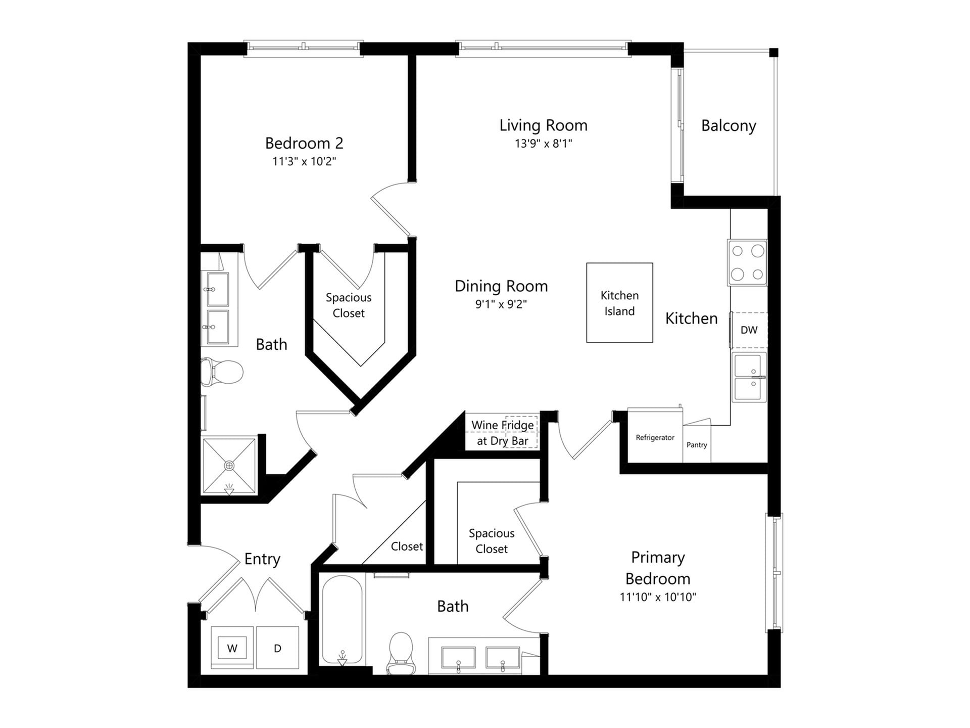 2B-1 floor plan