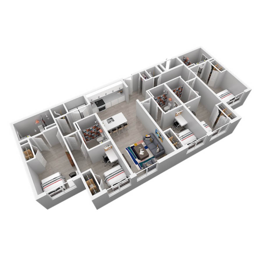 E1 floor plan