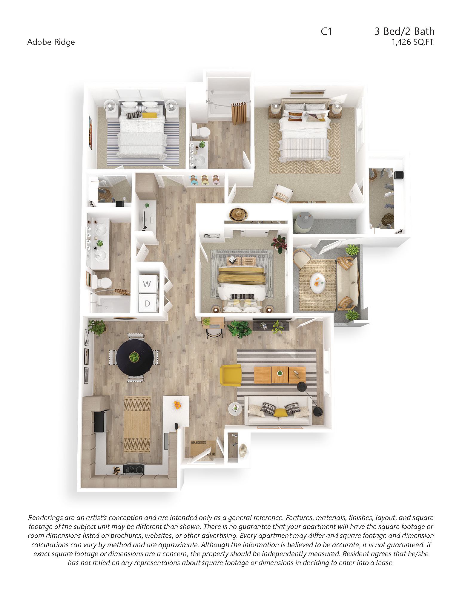 C1 3x2 floor plan