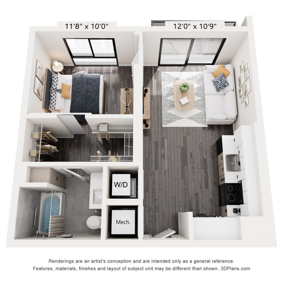 A1w floor plan