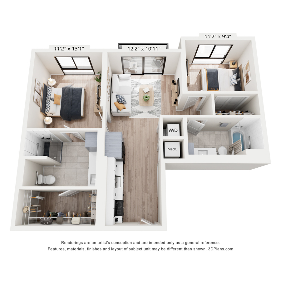 B3a floor plan