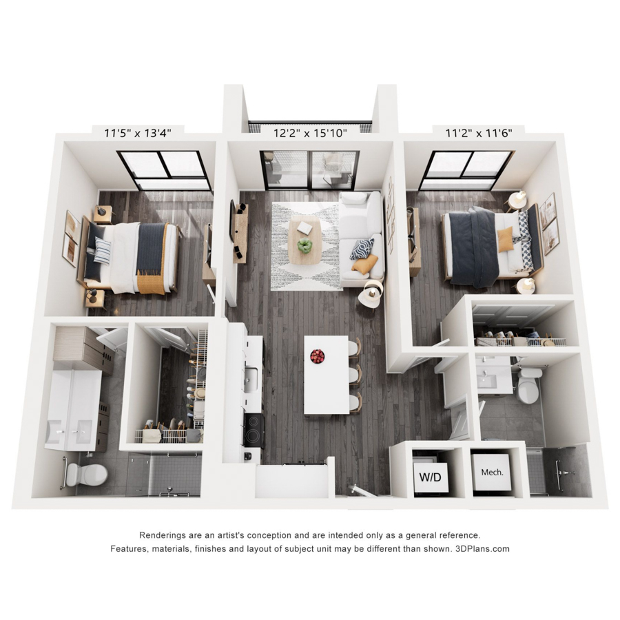 B2w floor plan