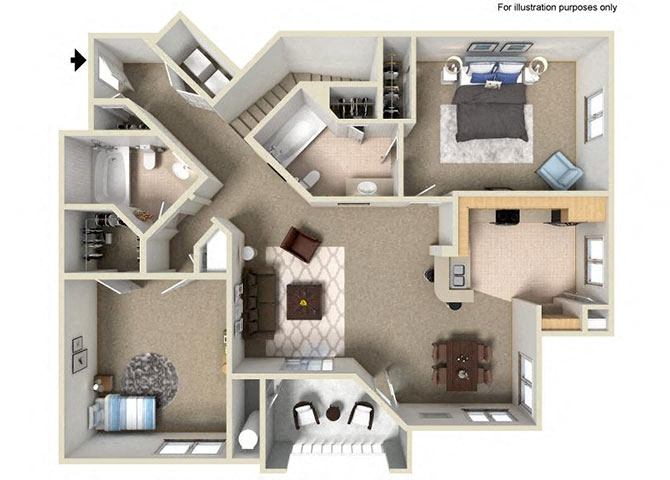 E floor plan