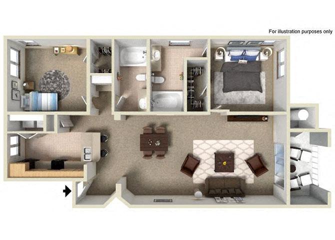 B floor plan