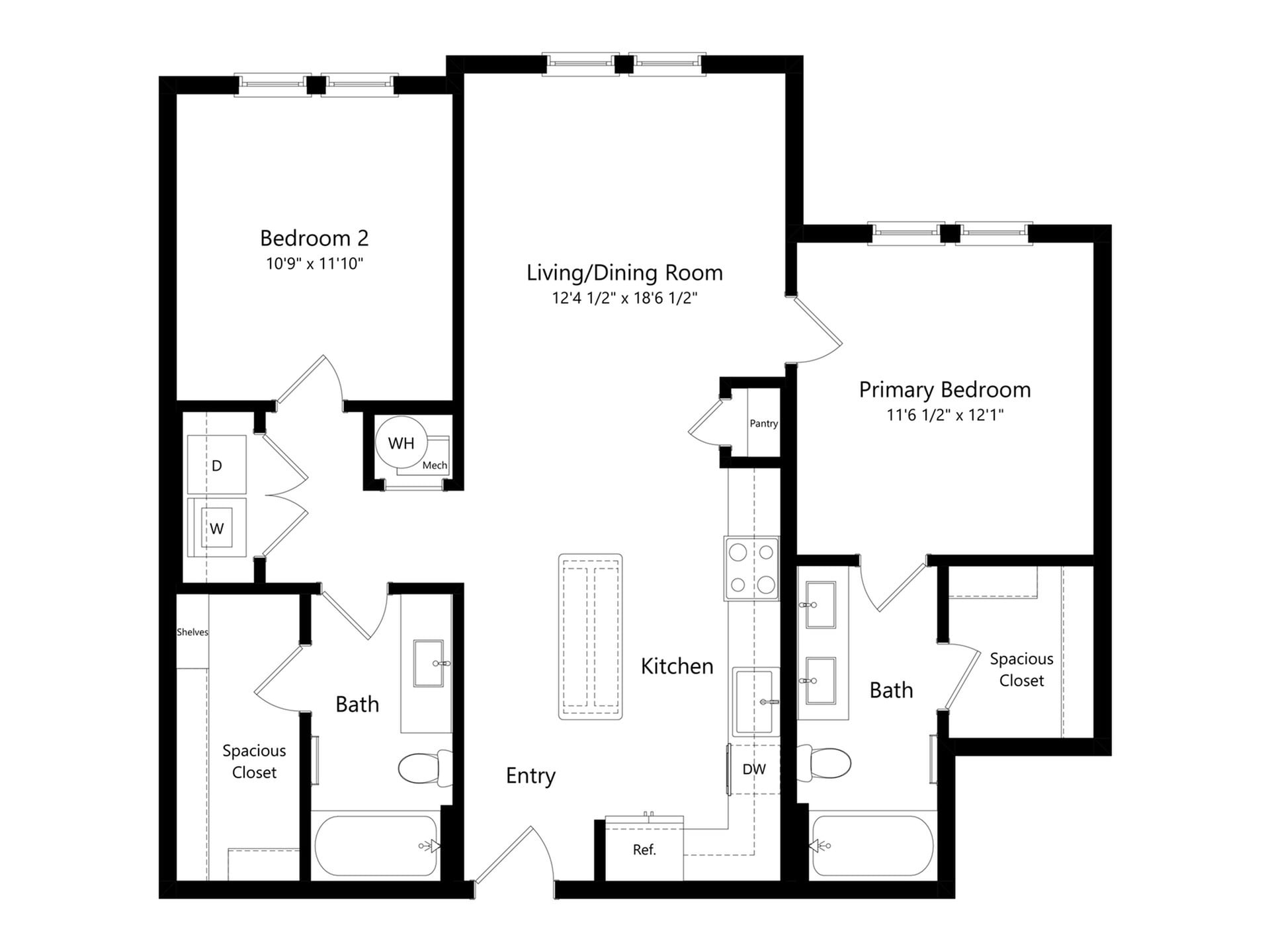 B1B floor plan