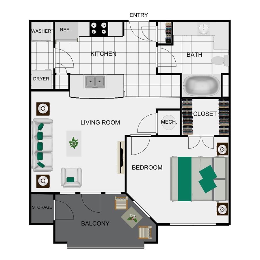 A1 floor plan