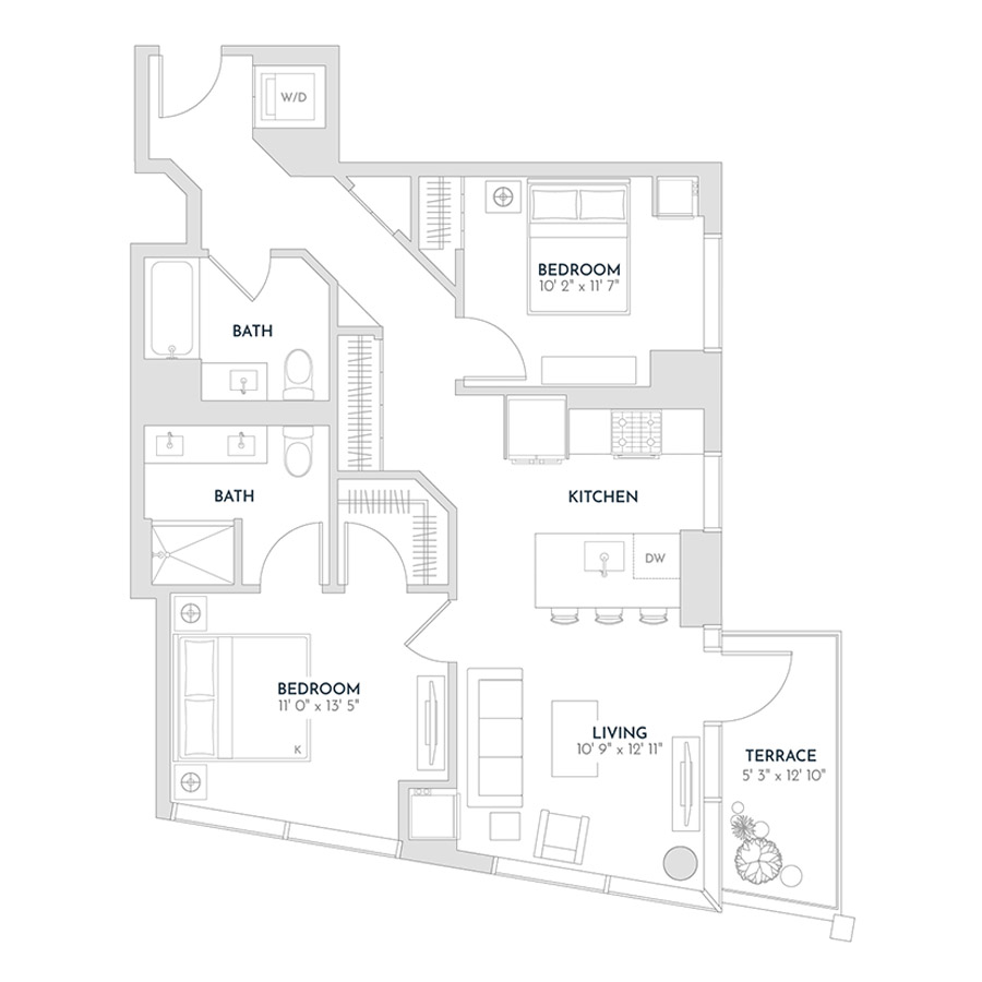 Unit 612 floor plan