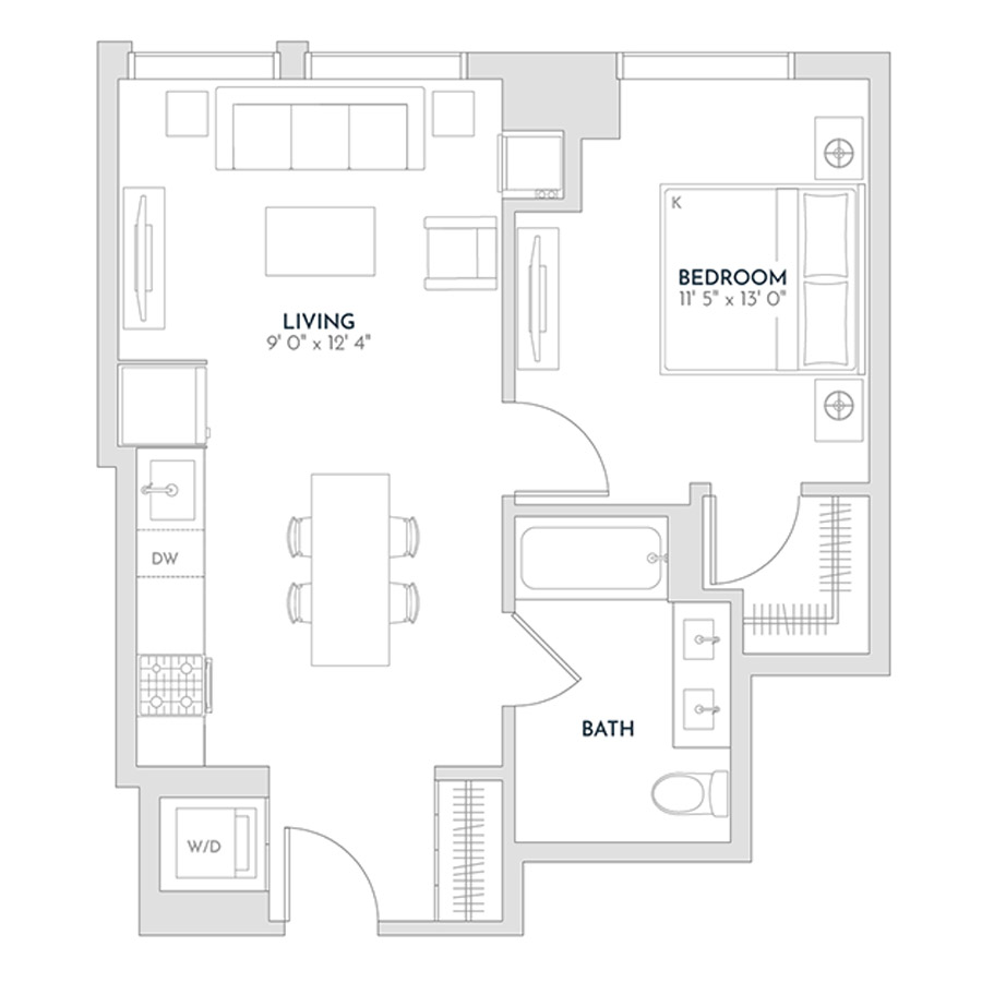 Unit 609 floor plan
