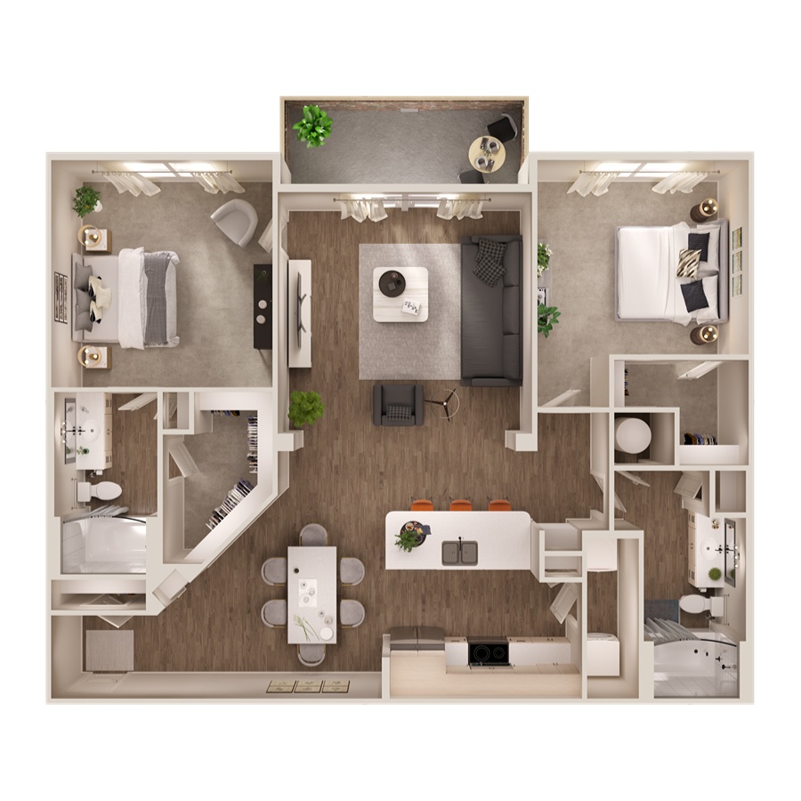 3B4 floor plan