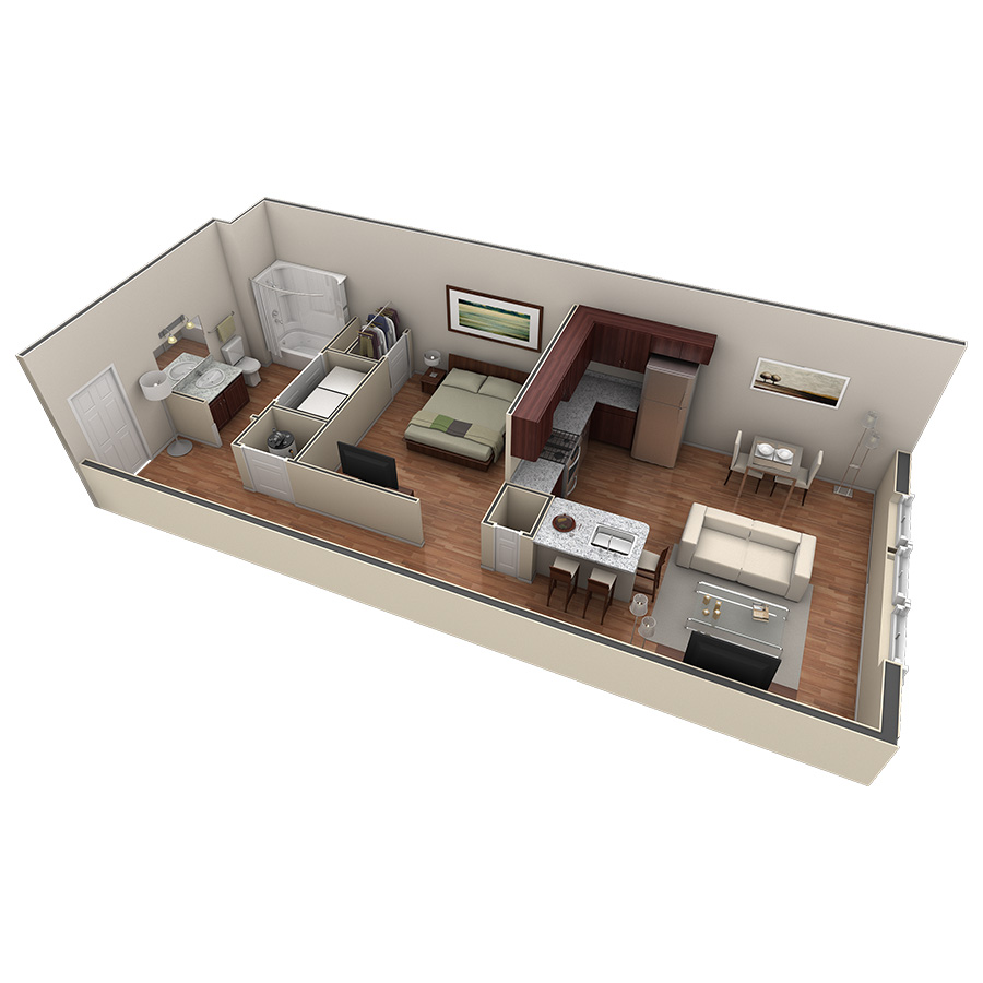 Studio Premier Overlook floor plan