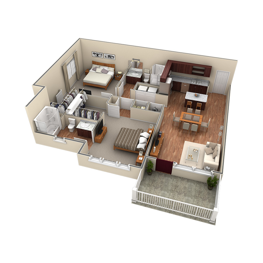 2 BR Premier Summit floor plan