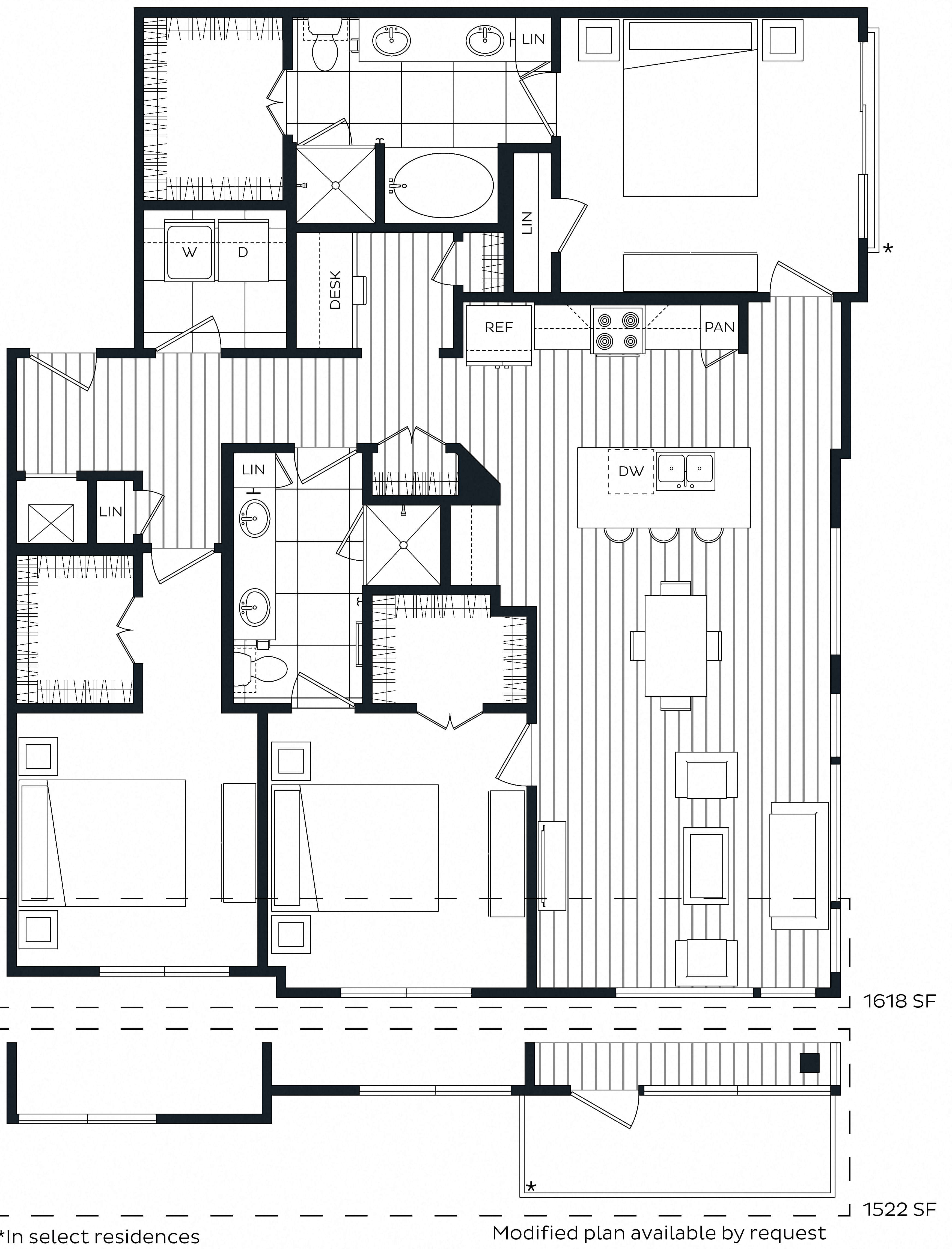 3 Bed/2 Bath-M floor plan