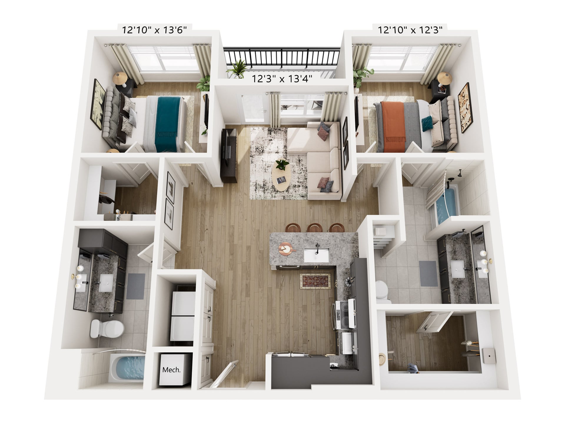 B1H floor plan