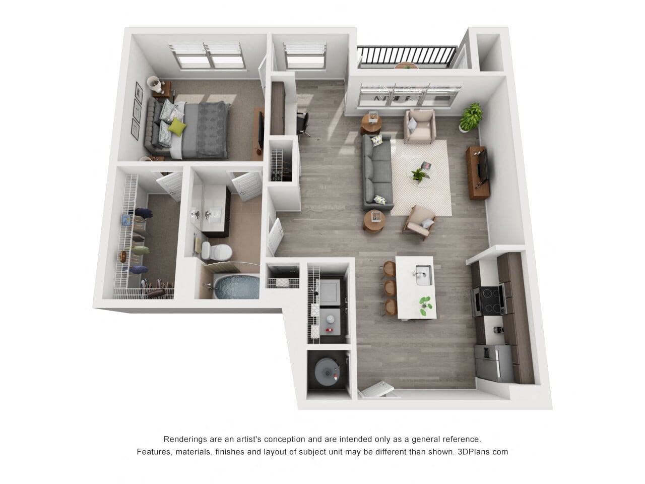 1E floor plan