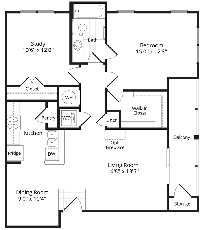 The Sassafras floor plan