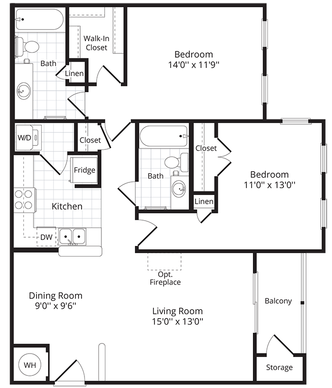 The Bohemia floor plan