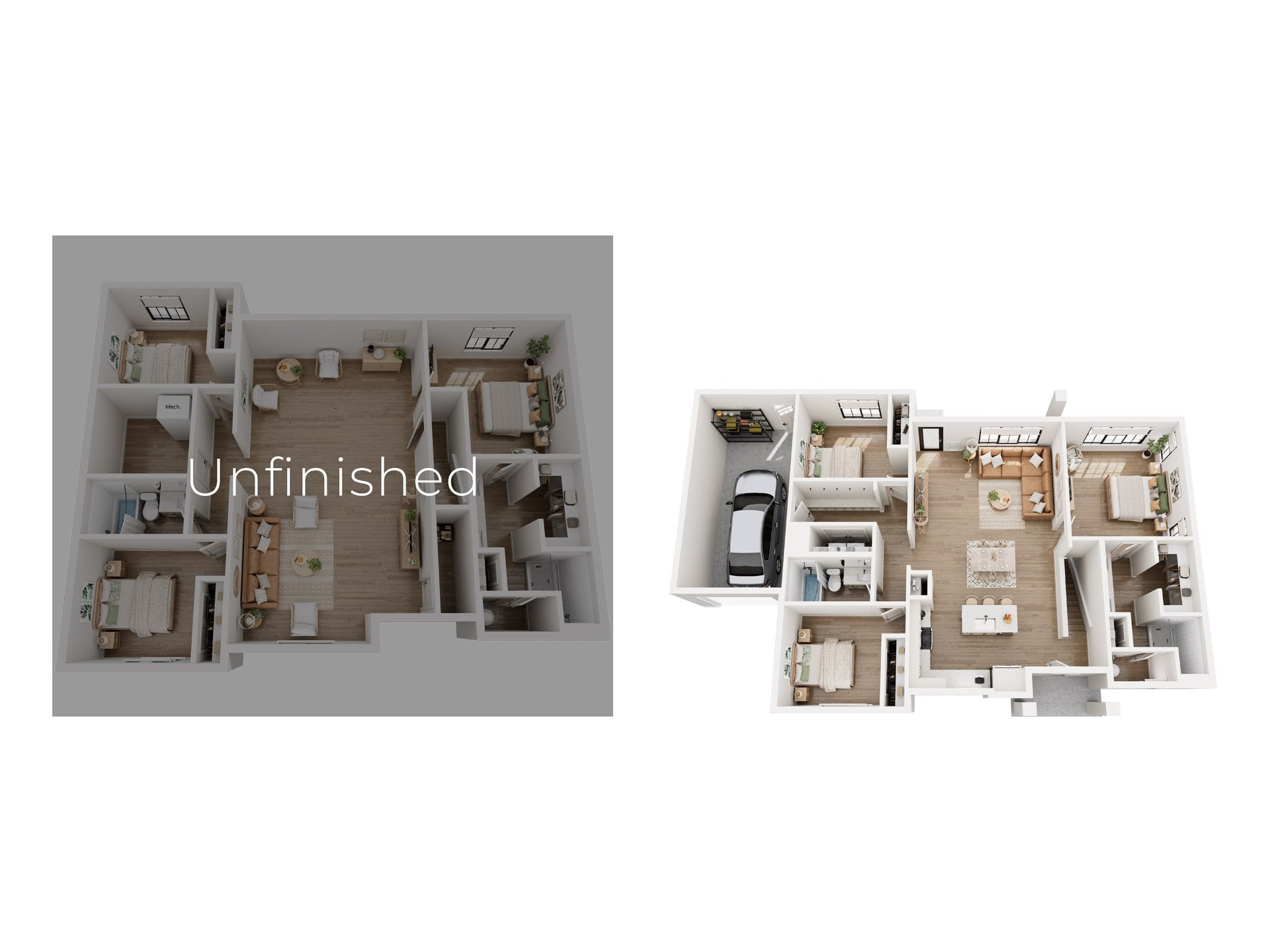 Roma (Unfinished Basement) floor plan