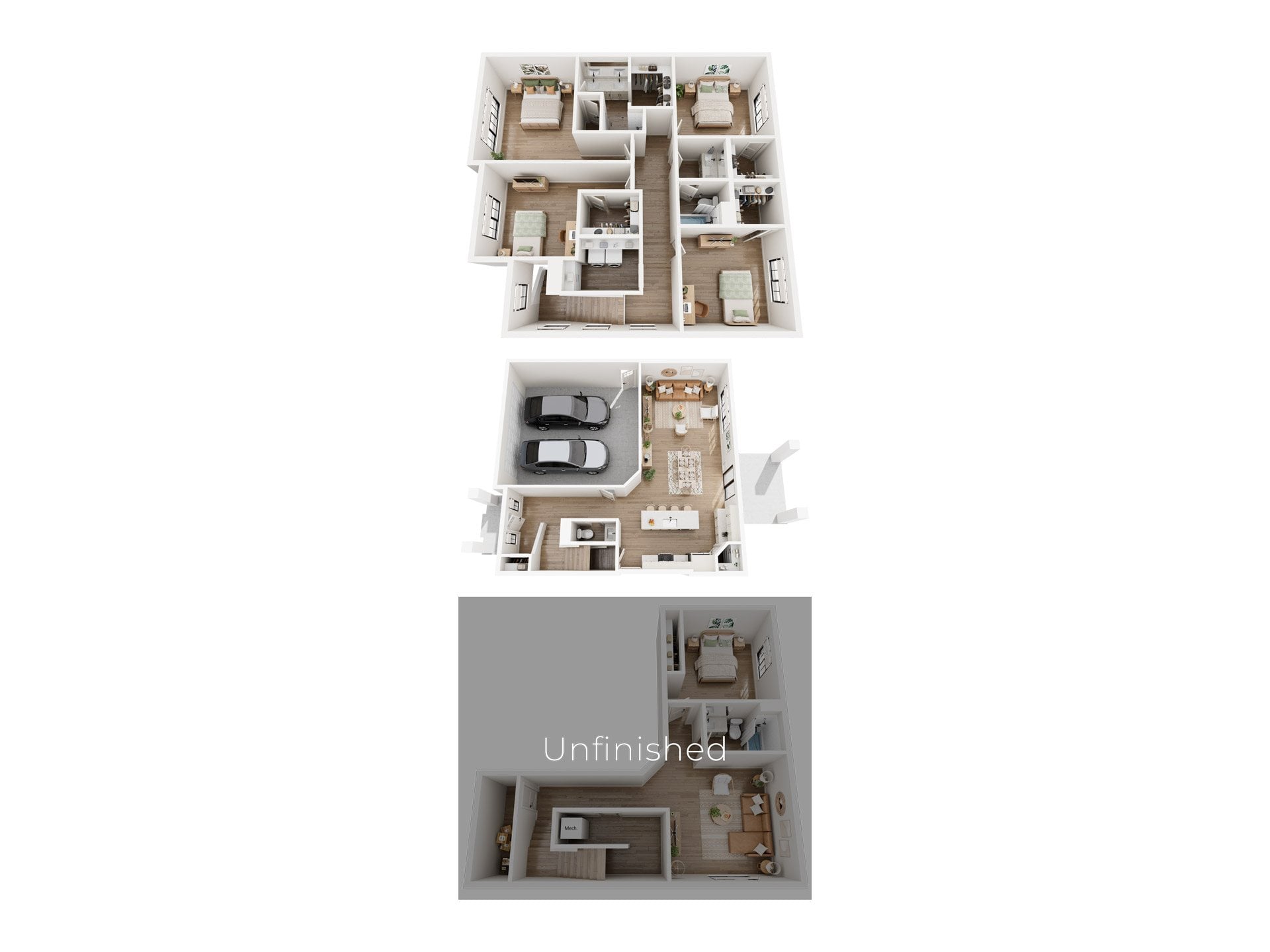 Trevi (Unfinished Basement) floor plan