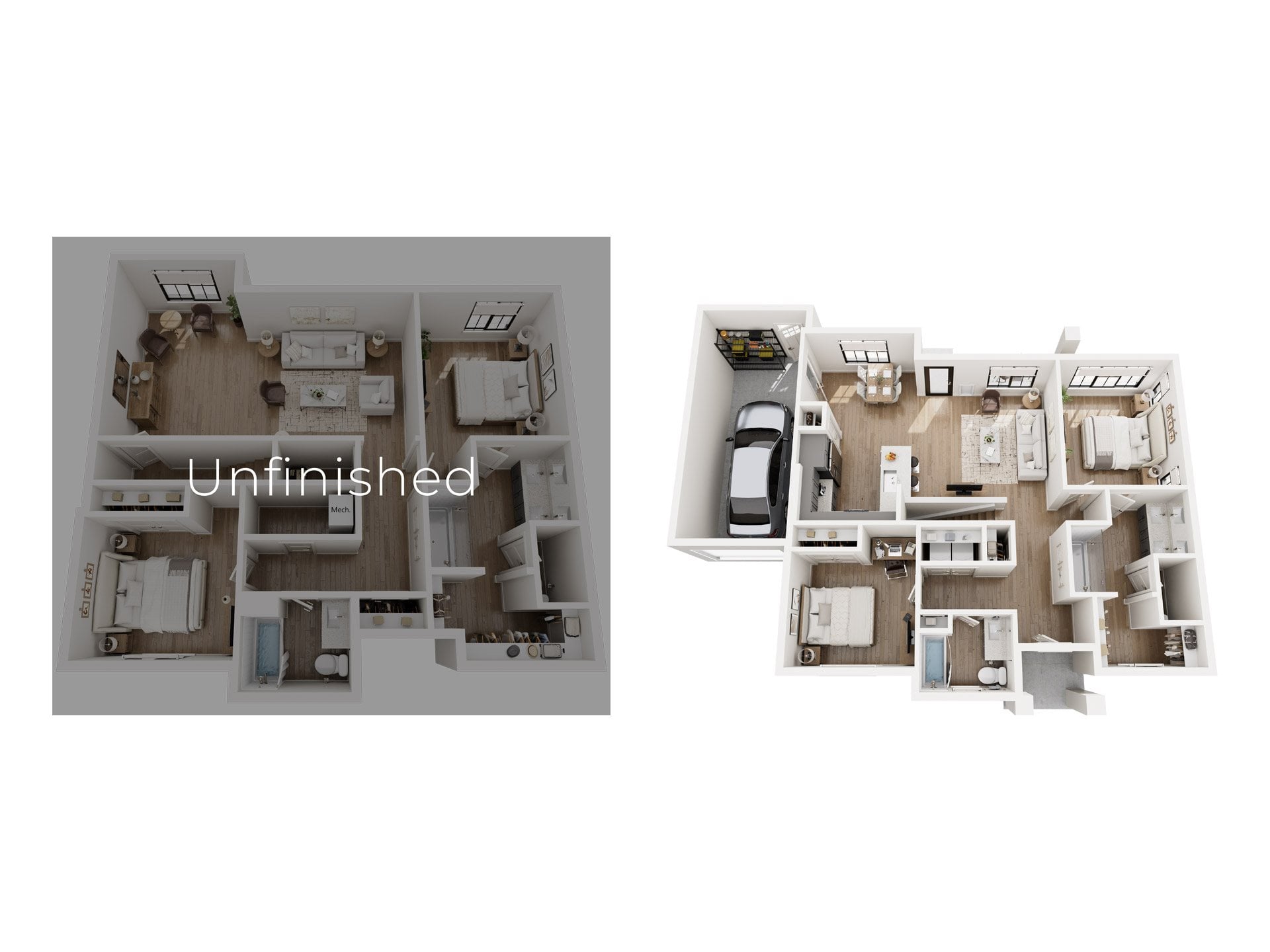 Sorelle (Unfinished Basement) floor plan