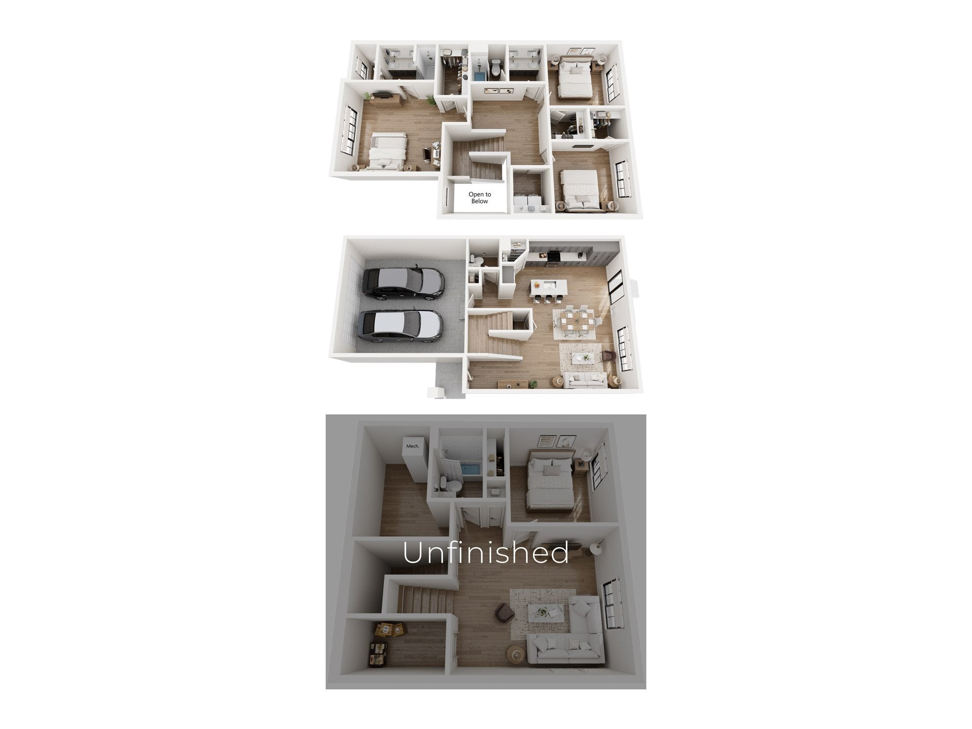 Bella (Unfinished Basement) floor plan