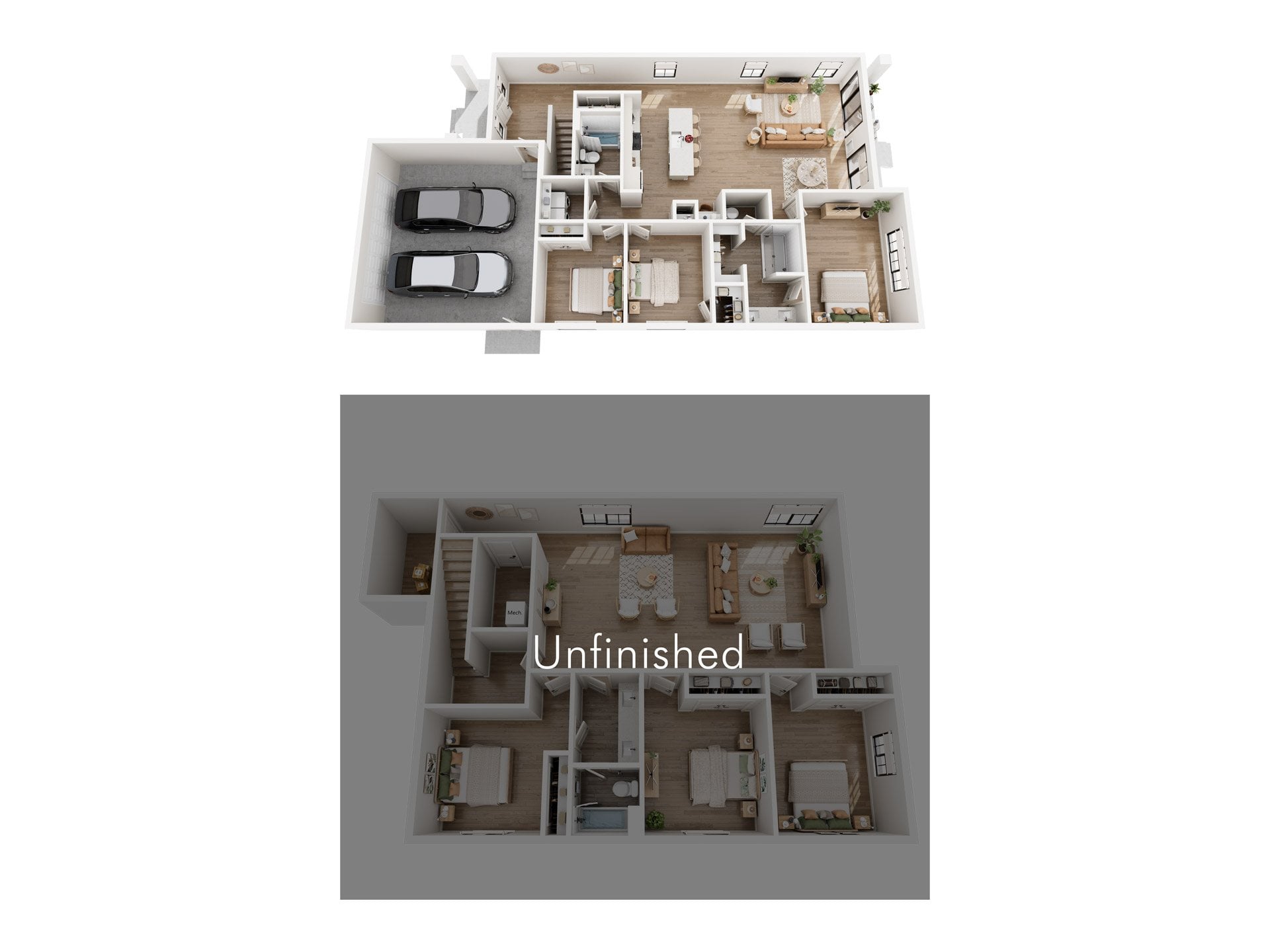Vera (Unfinished Basement) floor plan