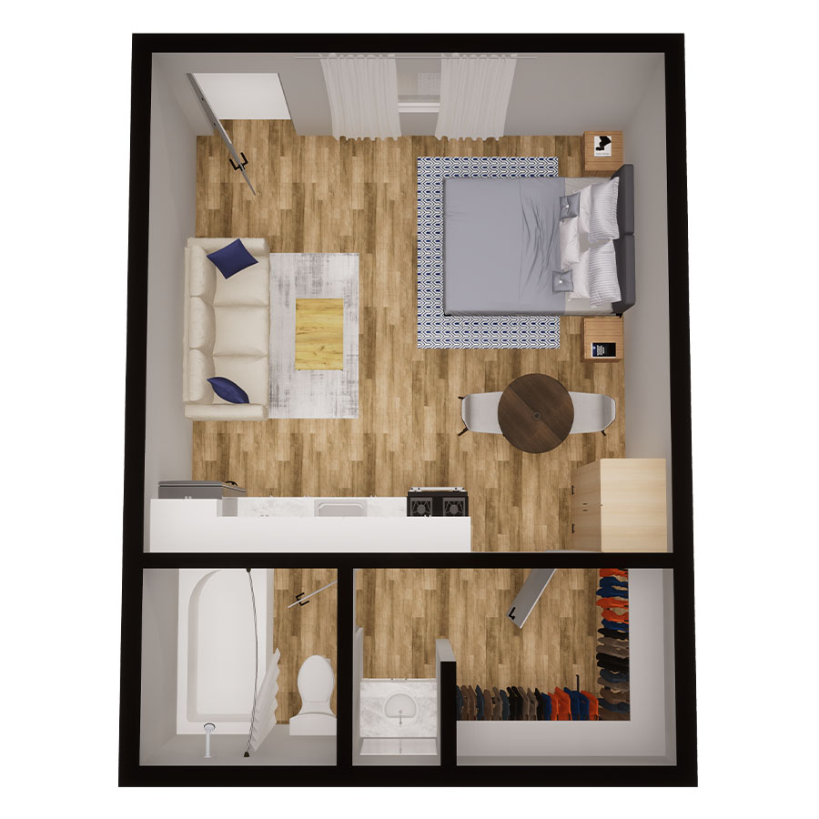 Studio floor plan