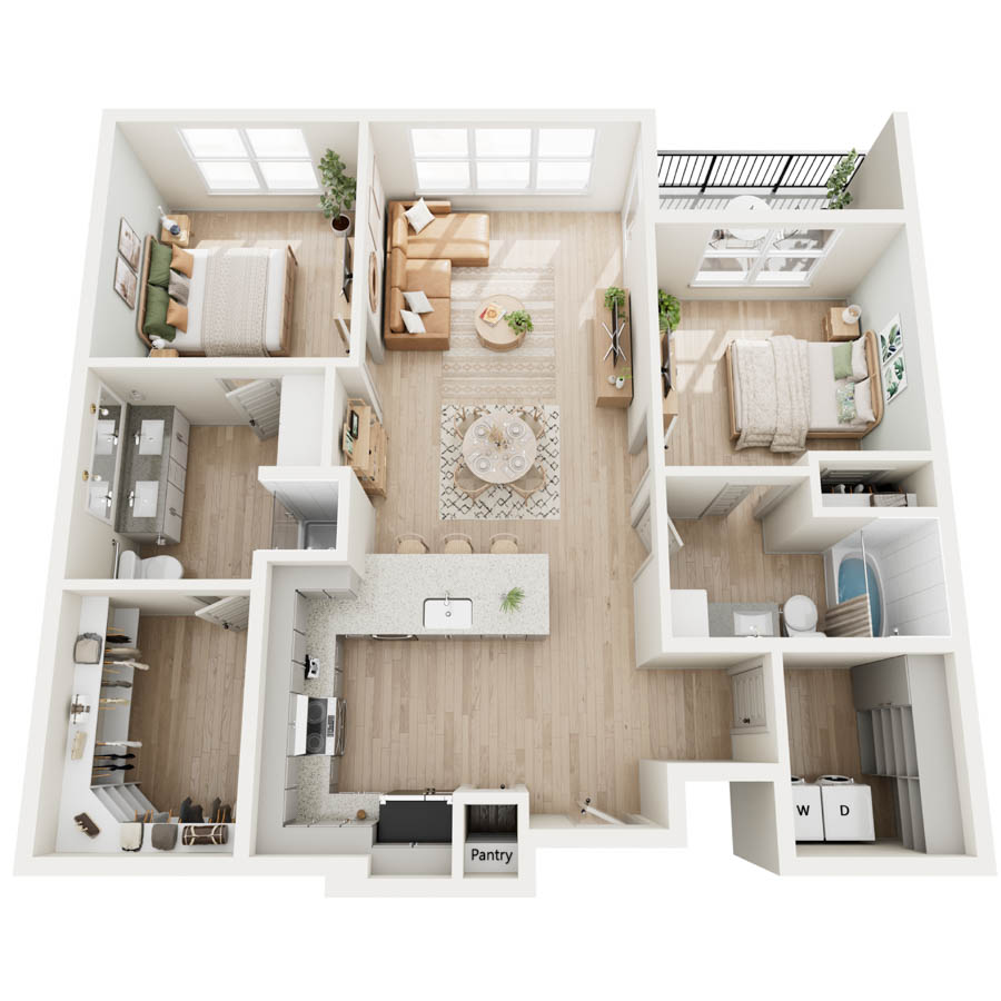 2B floor plan