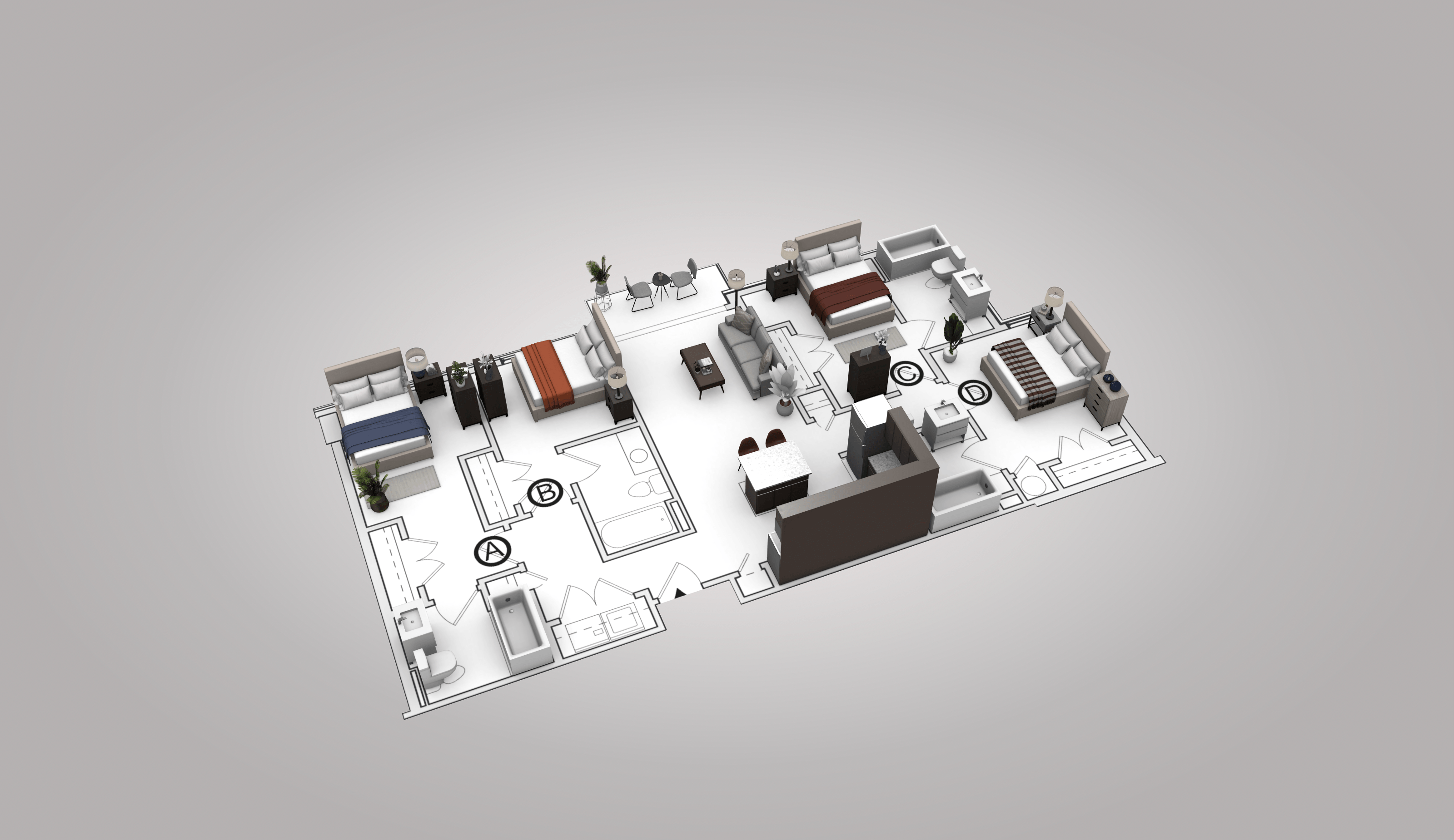 Co-living 4A floor plan