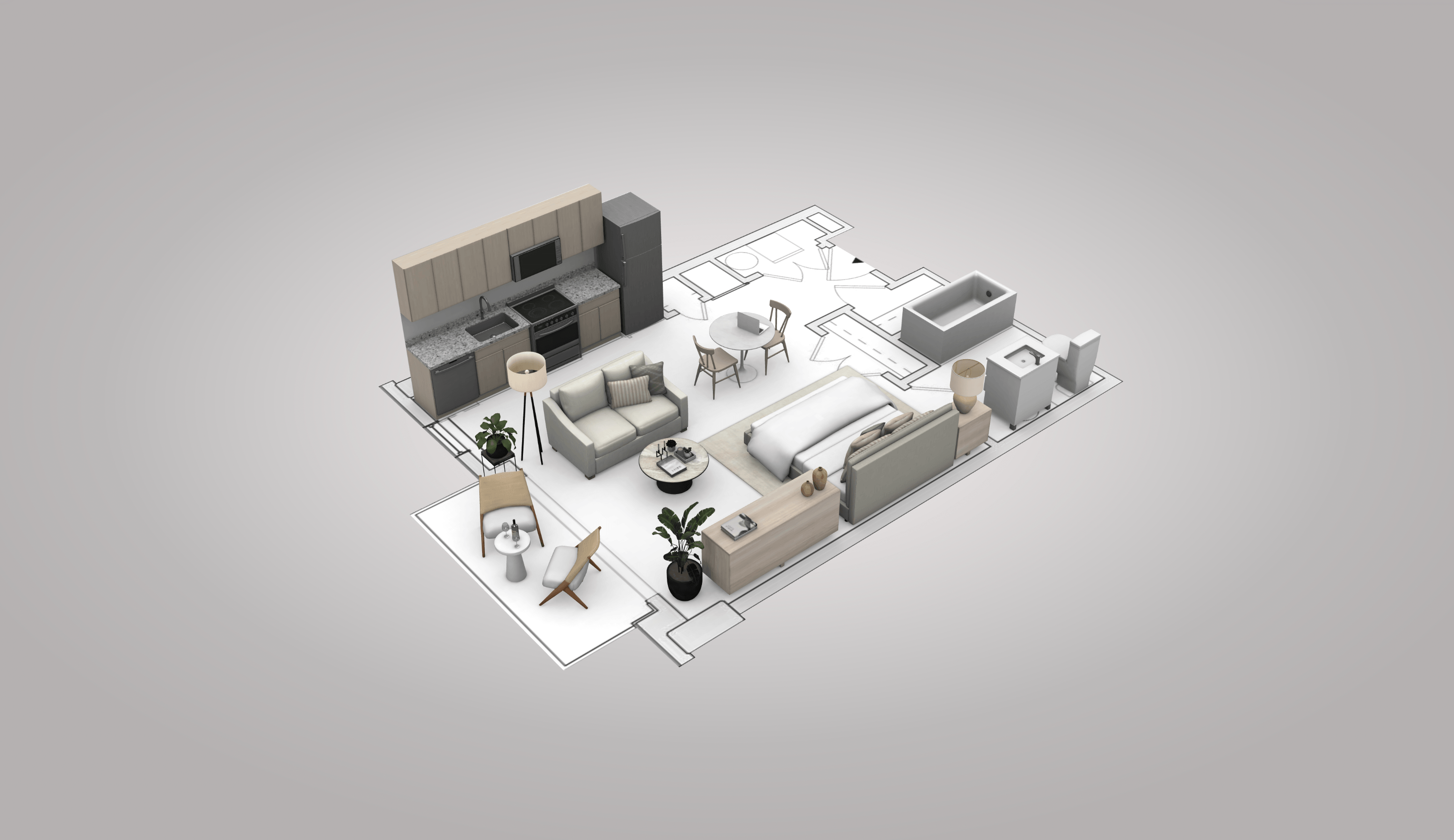 Studio floor plan