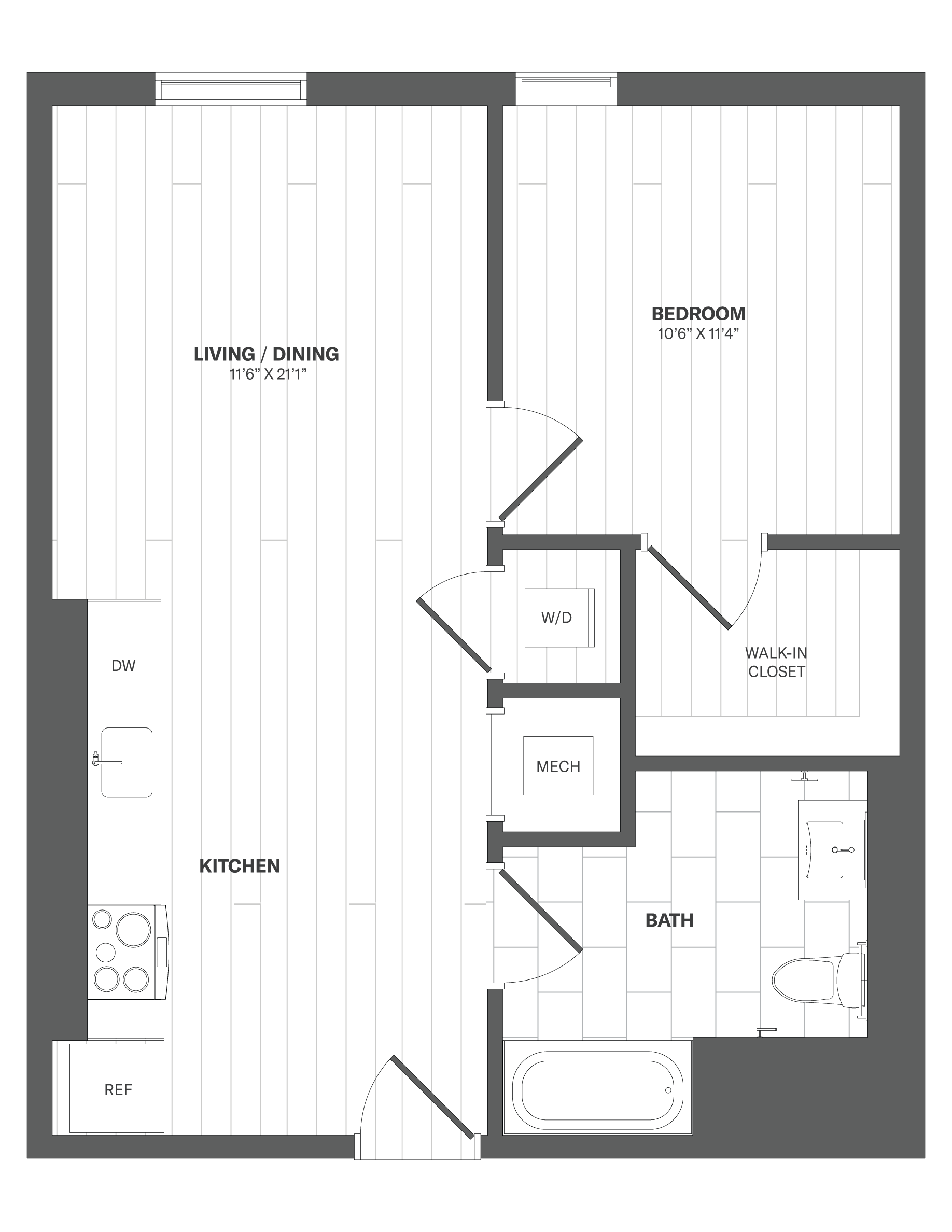 C1 - Type A floor plan