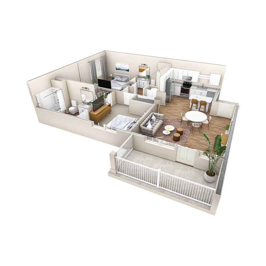 2 BR Vue Overlook floor plan