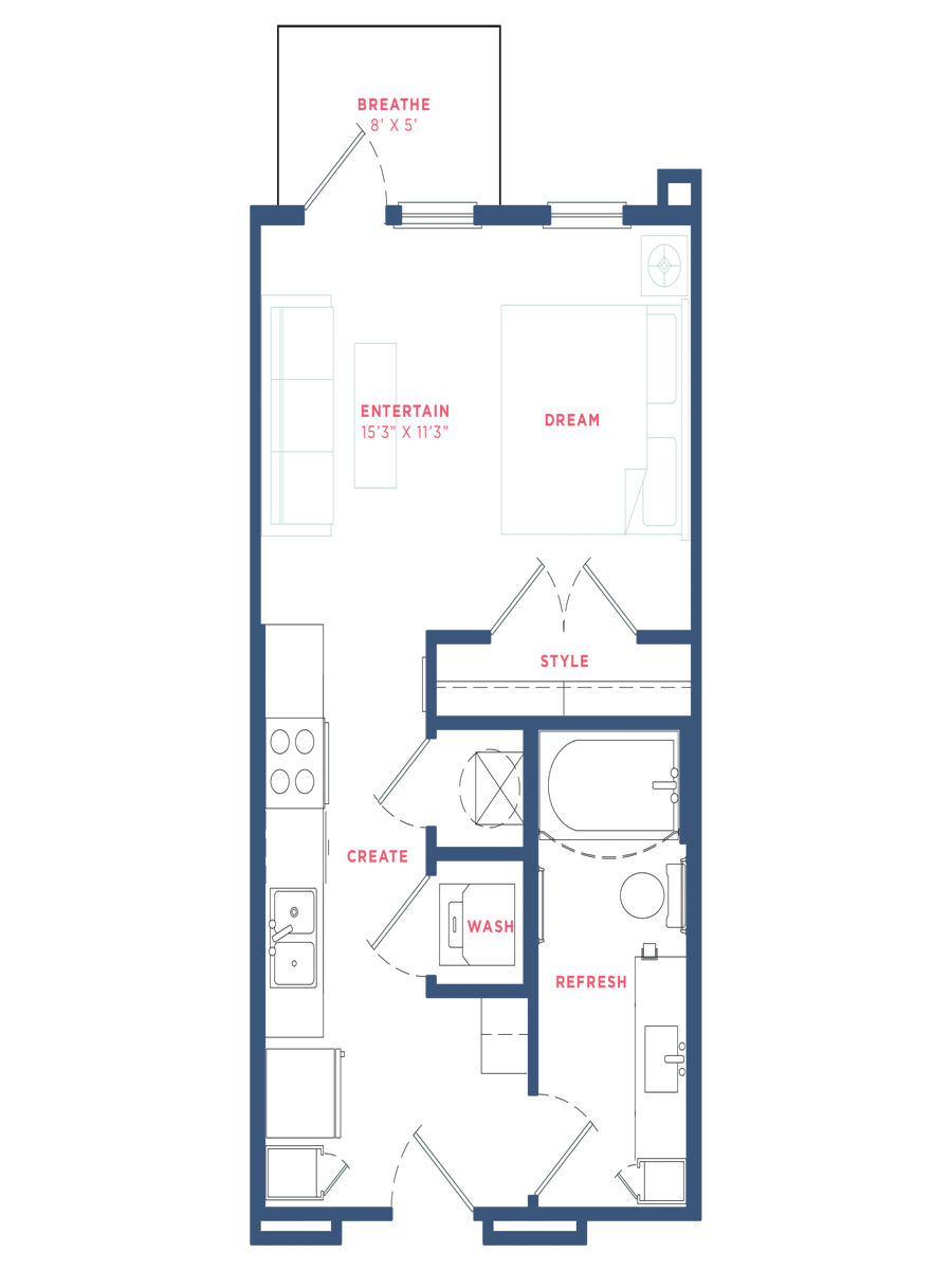 S1 - Walk-in Closet floor plan