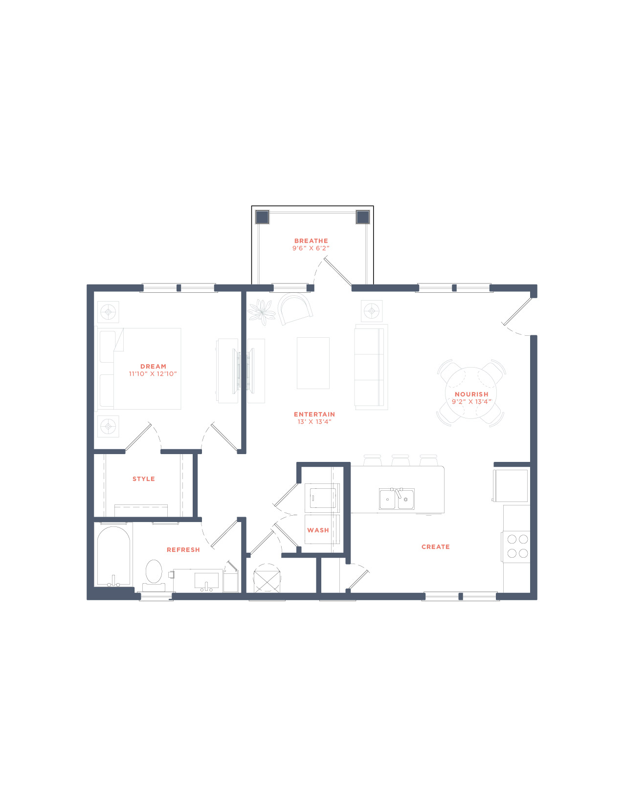 A4 - Walk-in Closet floor plan