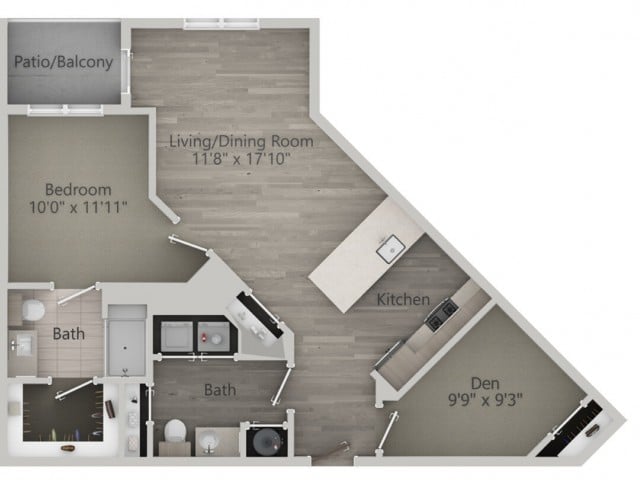 Barnstable (1br+d_d) floor plan