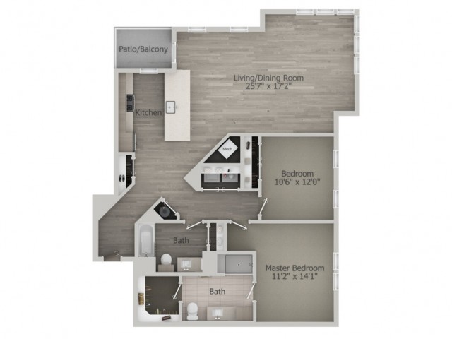 Provincetown (2br_a2) floor plan