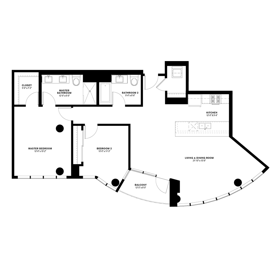 Unit 702 floor plan