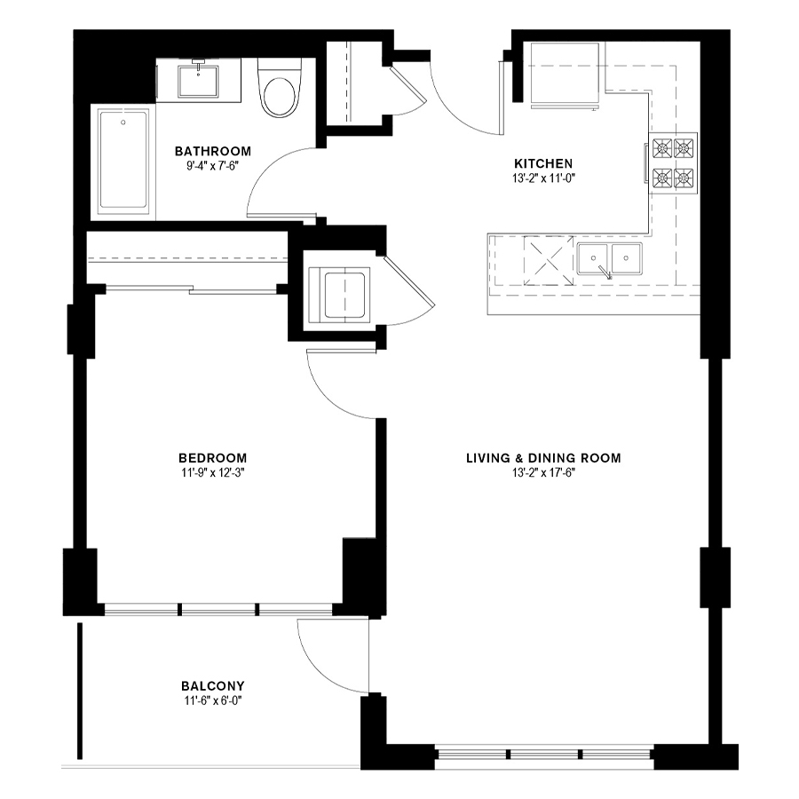 Unit 606 floor plan