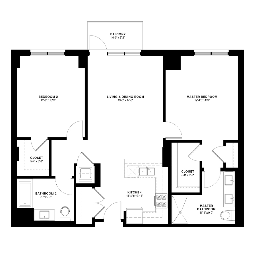 Unit 722 floor plan