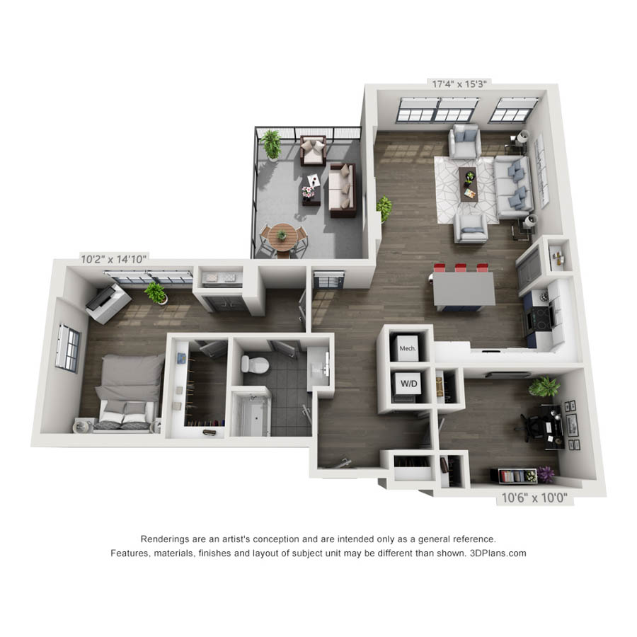 1S floor plan