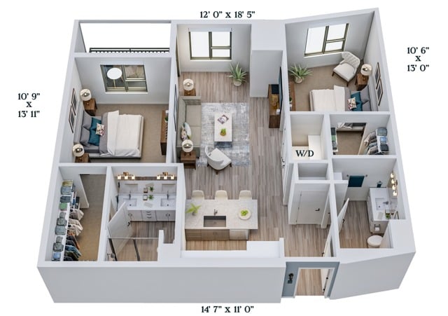 C2b floor plan