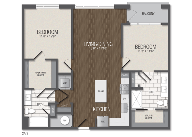 T.2B1 floor plan