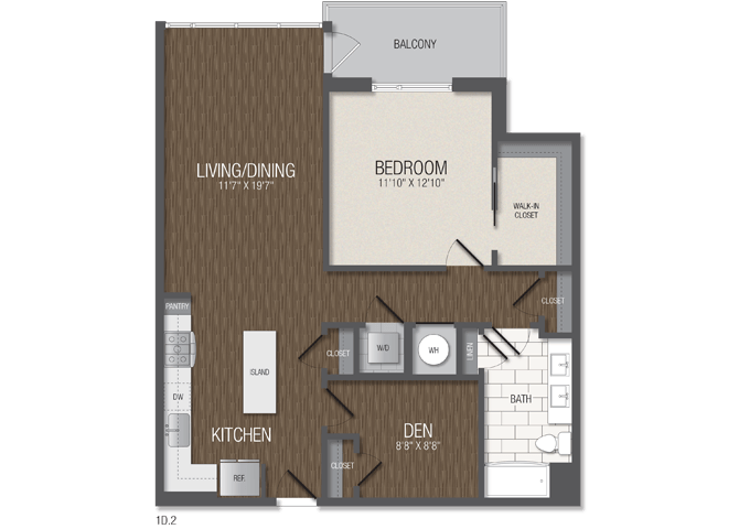 T.1D2/den floor plan