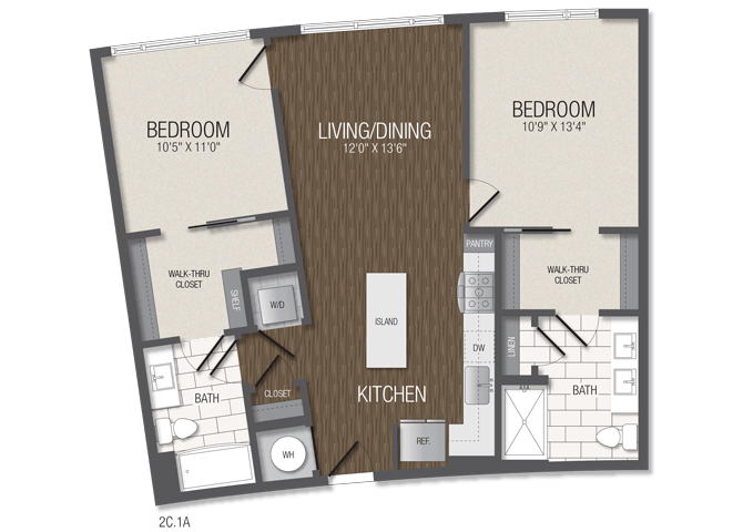 T.2C1A floor plan