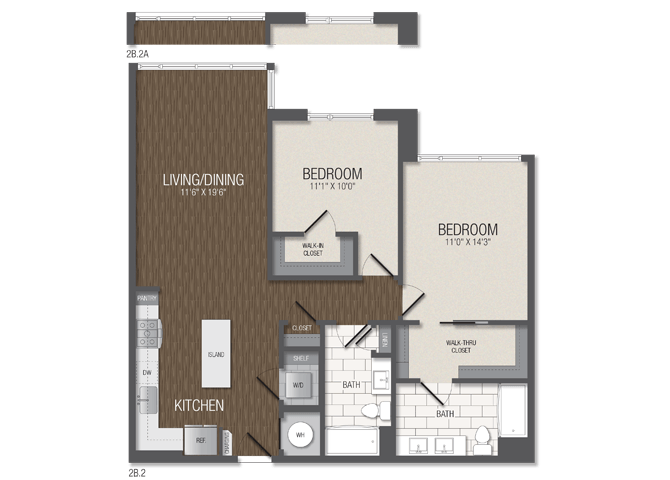 T.2B2 floor plan