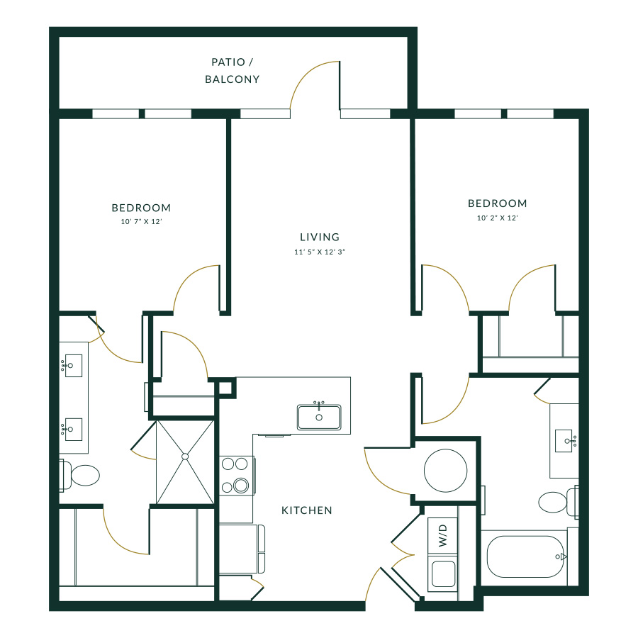 B2A floor plan