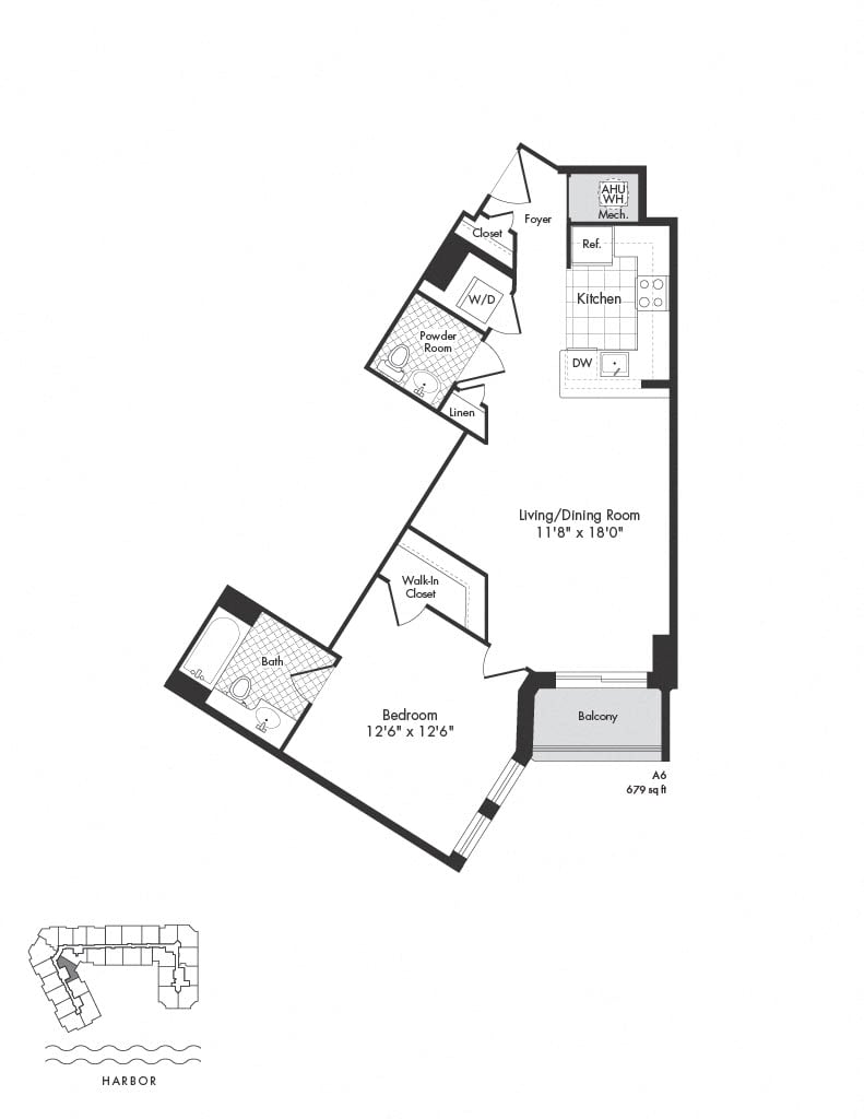 A6 floor plan
