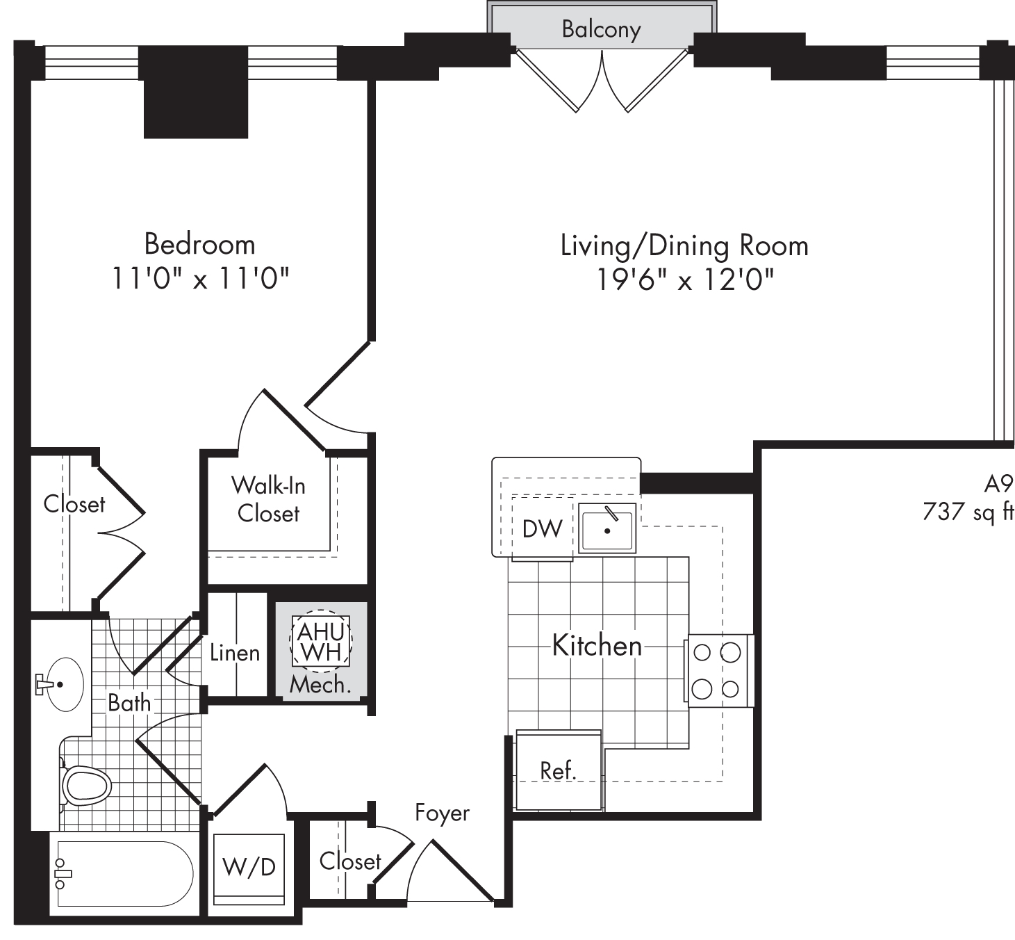 A9 floor plan